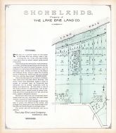 Shorelands - Property of The Lake Erie Land Co., Lake County 1898